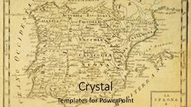  Presentation with italy map - Colorful PPT layouts enhanced with spain and portugal old map backdrop and a yellow colored foreground