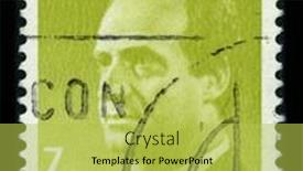  Presentation with baptized - Presentation theme featuring spain-circa-1990-a-stamp background and a yellow colored foreground