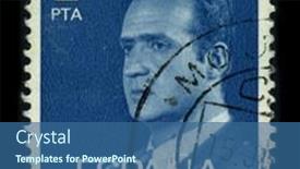  Presentation with baptized - Theme consisting of spain-circa-1990-a-stamp background and a ocean colored foreground