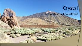  Presentation with volcano - PPT layouts consisting of spain slides - teide volcano tenerife canaries background and a  colored foreground