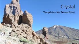  Presentation with disaster recovery volcano - Colorful slide set enhanced with spain slides - teide volcano tenerife canaries backdrop and a  colored foreground
