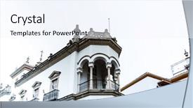  Presentation with rizal in spain - PPT theme with spain the plaza de toro background and a sky blue colored foreground