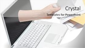  Presentation with spam - PPT layouts consisting of mail inbox - spam from the internet isolated background and a white colored foreground