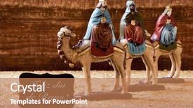  Presentation with black men - Presentation theme enhanced with spanish and the three background and a coral colored foreground