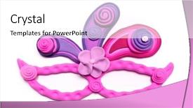  Presentation with carnival - Amazing presentation having spanish festival - bright carnival mask of plasticine backdrop and a white colored foreground