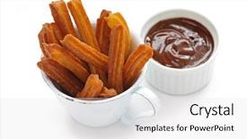  Presentation with spanish - Slides having spanish festival - churros and hot chocolate background and a light gray colored foreground