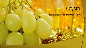  Presentation with champagne - Presentation with spanish festival - closeup of a bunch background and a gold colored foreground