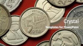  Presentation with traditional food romanian - PPT theme with spanish five peseta coin 1995 background and a  colored foreground