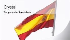  Presentation with spanish - Slide set with talks by a mobile phone background and a tawny brown colored foreground