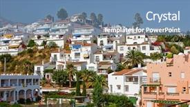  Presentation with sol - Cool new presentation theme with spanish landscape nerja costa del sol spain backdrop and a teal colored foreground