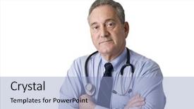  Presentation with health - Amazing theme having spanish medical - caring health care professional doctor backdrop and a  colored foreground