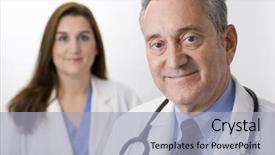  Presentation with nurse care - Presentation with spanish medical - doctor nurse health care professional background and a light gray colored foreground