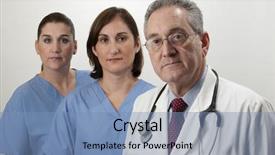  Presentation with nurses - Slides featuring spanish medical - two hispanic nurses on white background and a  colored foreground