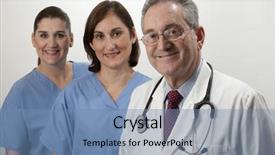  Presentation with male nurses day - Cool new presentation theme with spanish medical - two hispanic nurses on white backdrop and a teal colored foreground