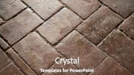  Presentation with mission - Presentation design enhanced with pretty brunette in santa outfit opening gift on black background background and a tawny brown colored foreground