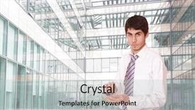  Presentation with company - PPT theme having  background and a  colored foreground