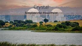  Presentation with plant nuclear - Slide deck having spanish-nuclear-power-plant-next background and a coral colored foreground