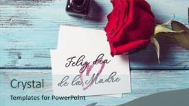  Presentation with pen ink paper - Amazing presentation theme having spanish on a blue backdrop and a light blue colored foreground