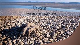  Presentation with drought - Amazing presentation design having almost empty due to drought backdrop and a light blue colored foreground