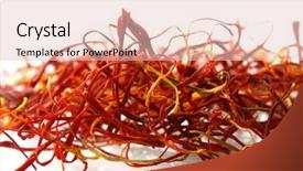  Presentation with saffron - Presentation theme enhanced with spanish saffron treads super macro background and a lemonade colored foreground