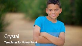  Presentation with spanish - Cool new slide deck with spanish south american hispanic smiling backdrop and a  colored foreground