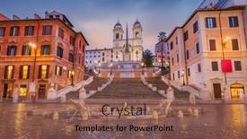  Presentation with rome italy - PPT layouts enhanced with spanish-steps-in-rome-italy background and a violet colored foreground