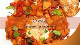  Presentation with spanish style - Audience pleasing presentation theme consisting of spanish-style-eggs-with-summer backdrop and a gold colored foreground