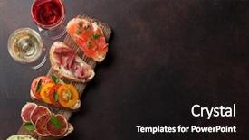  Presentation with tapas wine - Cool new theme with spanish tapas appetizers italian antipasti backdrop and a  colored foreground