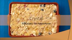  Presentation with tapas - Colorful PPT theme enhanced with spanish tapas potato salad with tuna olives egg and mayonnaise backdrop and a yellow colored foreground