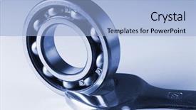  Presentation with blue - Cool new slide set with spanner and ball in blue backdrop and a  colored foreground