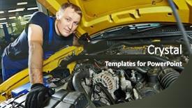  Presentation with mechanic car service repair maintenance - Amazing slide set having spanner during automobile car maintenance backdrop and a tawny brown colored foreground