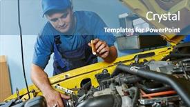  Presentation with mechanic car service repair maintenance - Amazing presentation theme having friends bowling at club and having fun playing casually backdrop and a gray colored foreground