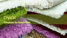  Presentation with carpet - PPT theme having spares sales - colorful carpet samples background and a  colored foreground