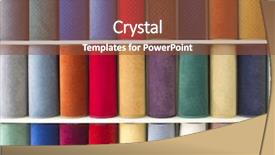  Presentation with colorful - Theme enhanced with spares sales - samples of colorful carpets background and a tawny brown colored foreground