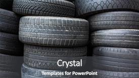  Presentation with tire - Slides with spares sales - tires for sale background and a dark gray colored foreground