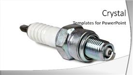  Presentation with spark - PPT layouts featuring spark plug for car background and a white colored foreground