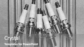 Presentation with spark - Cool new presentation design with spark plug for the car backdrop and a  colored foreground