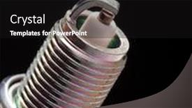  Presentation with spark - Audience pleasing slide set consisting of spark-plug-on-black-background backdrop and a black colored foreground