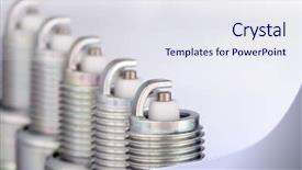  Presentation with spark - Beautiful PPT layouts featuring spark plug on white background backdrop and a sky blue colored foreground