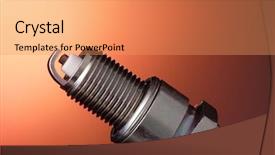  Presentation with spark - Audience pleasing presentation theme consisting of spark-plug backdrop and a coral colored foreground