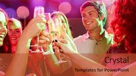  Presentation with celebration - Presentation theme with sparkle free - party holidays celebration nightlife background and a red colored foreground