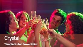  Presentation with celebration - Colorful presentation design enhanced with sparkle free - party holidays celebration nightlife backdrop and a  colored foreground