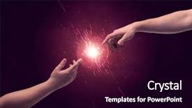  Presentation with red sparkle - PPT layouts having sparkle in empty space background background and a black colored foreground