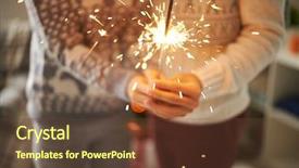  Presentation with light - Amazing presentation theme having sparkler - couple holding bengal light backdrop and a tawny brown colored foreground