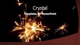  Presentation with orange colour - Presentation design consisting of sparkler-with-multiple-glowing-gold background and a black colored foreground