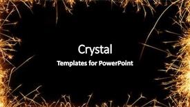  Presentation with flame - Slides featuring sparklers border background and a black colored foreground