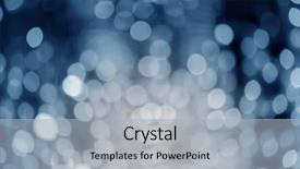  Presentation with sparkling lights - Colorful slide deck enhanced with sparkling blinking blue bokeh background backdrop and a light gray colored foreground