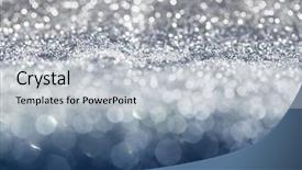  Presentation with sparkling lights - Theme with sparkling blinking blue bokeh background background and a light gray colored foreground