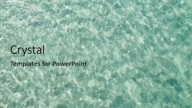  Presentation with swallow - PPT theme enhanced with sparkling blue green swallow ocean water background texture background and a mint green colored foreground