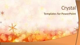  Presentation with sparkling lights - PPT layouts with sparkling festive background of golden christmas lights and snowflakes background and a cream colored foreground